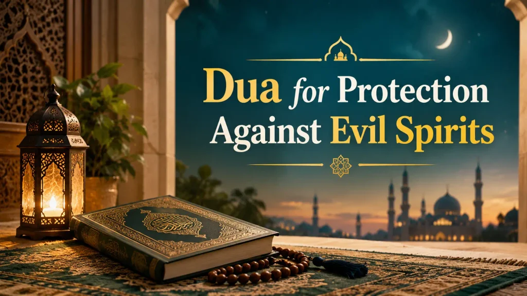 Muslim reading Quranic verses for spiritual protection